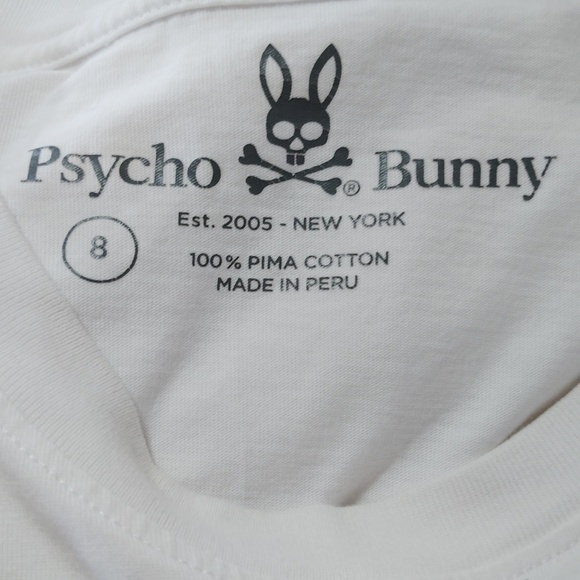 Psycho Bunny Mateo Deco Short Sleeve T-shirt Size 8 (XXL) - Picture 4 of 5